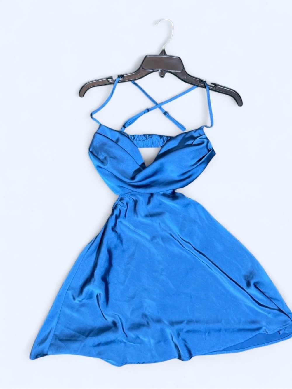 Vintage A-List by Wrapper Green Abstract Halter Dress Medium
